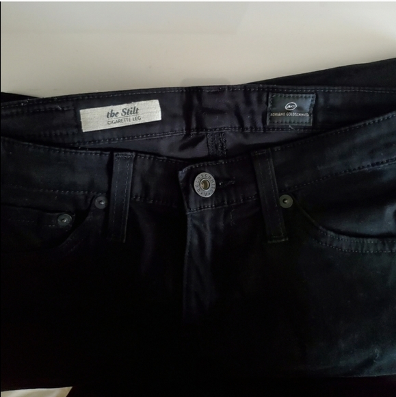 AG EUC The Stilt Black Cigarette Leg Jeans - Picture 7 of 8